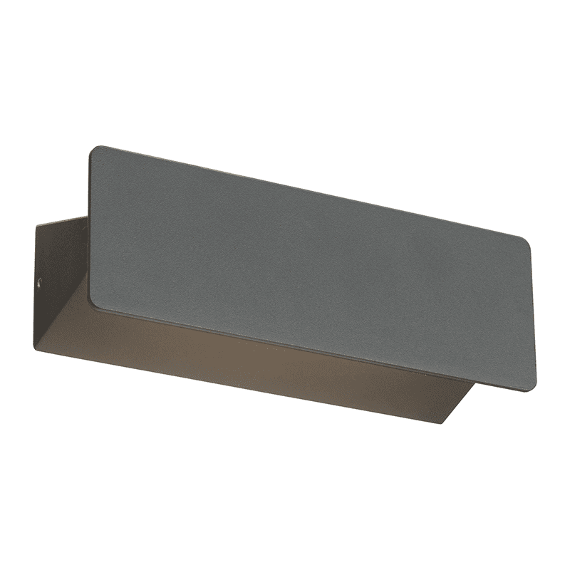 Led Smd Wall Luminaire 7W 210Lm 190° 230V Ac 3.000K Dark Grey Cri80 Ip54 30.000Hrs