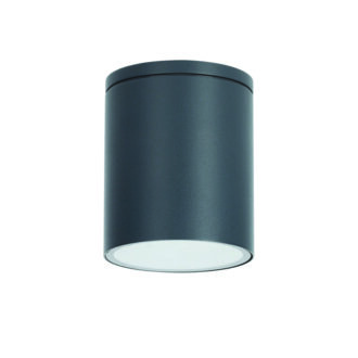 Gu10  Round Ceiling Luminaire 230V Ac Dark Grey Ip65 Gu10 Max.35W