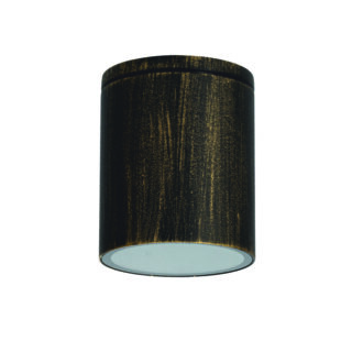 Gu10 Round Ceiling Luminaire 230V Ac Golden Black Ip65 Gu10 Max.35W