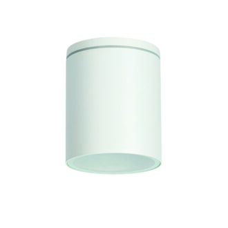 Gu10 Round Ceiling Luminaire 230V Ac Matt White Ip65 Gu10 Max.35W
