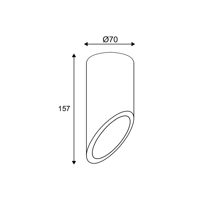 Οροφησ Φ/Σ 1Χgu10 Λευκο Τσιμεντο D7Xh16Cm Faltso - Image 2
