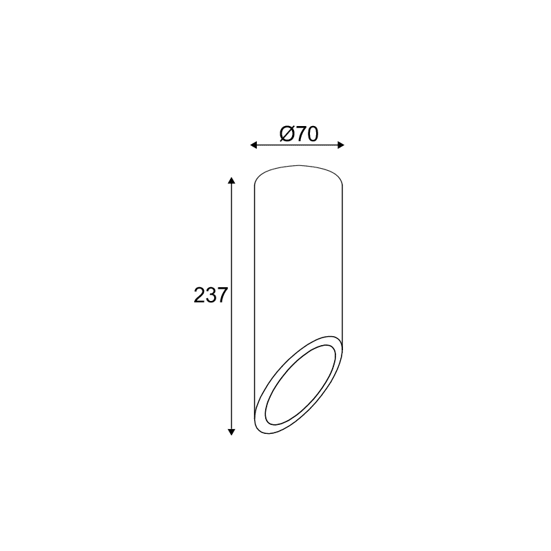 Οροφησ Φ/Σ 1Χgu10 Φυσικο Τσιμεντο D7Xh24Cm Faltso - Image 2