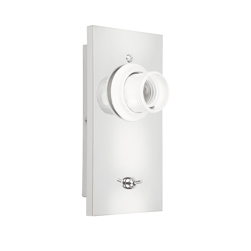 Βαση Απλικασ 1Xe27 (Χωρισ Καπελο) Χρωμιο Μεταλλικη Με Διακοπ Python