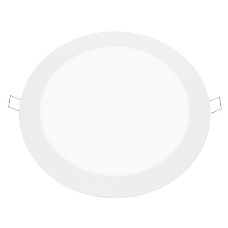 Λευκο Στρογγυλο Led Πανελ Χωνευτο 18W 4000K 1800Lm Φ220Mm 230V Ac Ra80