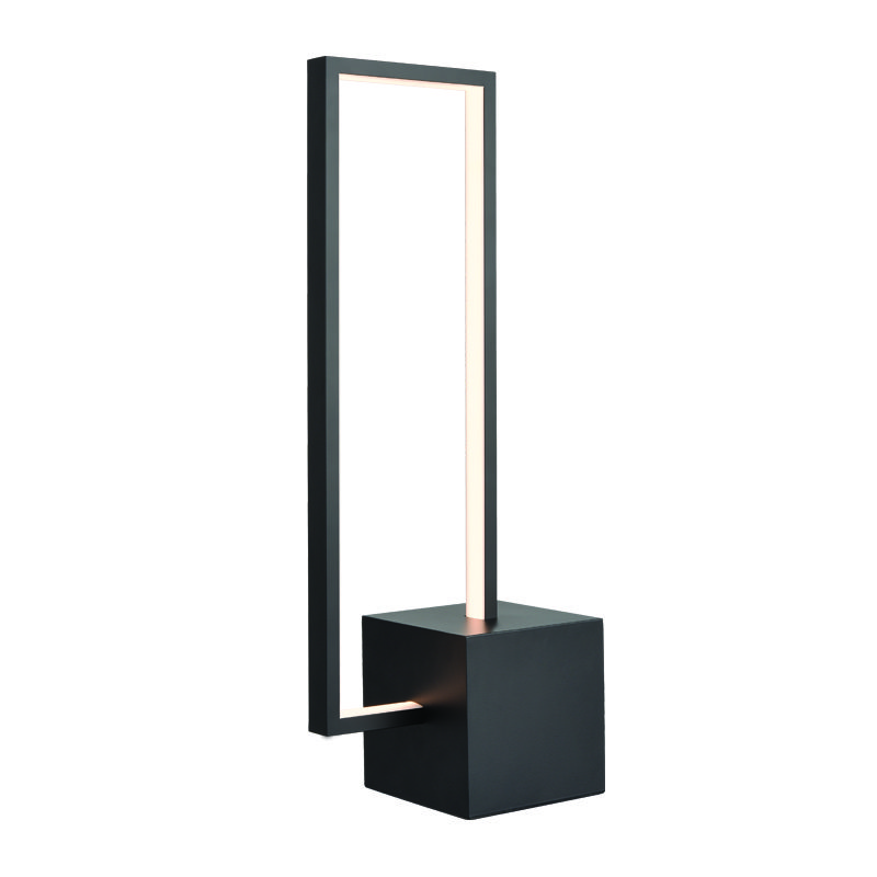 Επιτραπεζιο Φ/Σ Led 12W 3000K 980Lm Aelia Μαυρο Μετ/Κο Ip20 18X11Xh46Cm