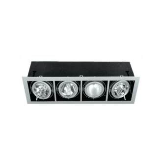 Κονσολα Τετραπλη Παρ/Μη Multilight Νικελ Ματ