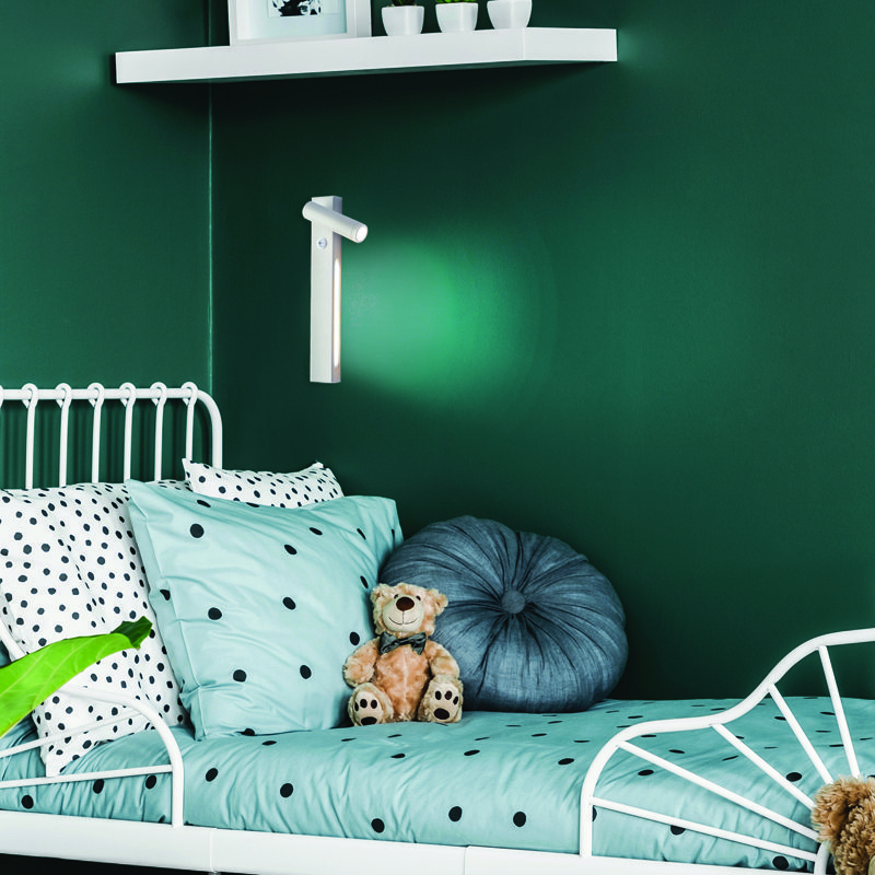 Επιτοιχο Φ/Σ Led 12W 3200K 980Lm Hermes Λευκο Μετ/Κο 28Χ11Χ8Cm Δεξια - Image 2