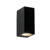 Gu10 Wall Luminaire Plastic 230V Ac Black Ip65 Max.2X3W Led