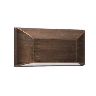 Led Wall Rectangle Luminaire Rust 230V Ac Ip65 6W 3000K 350Lm Ra80