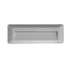 Led Wall Rectangle Luminaire Grey 230V Ac Ip65 2W 3000K 100Lm Ra80