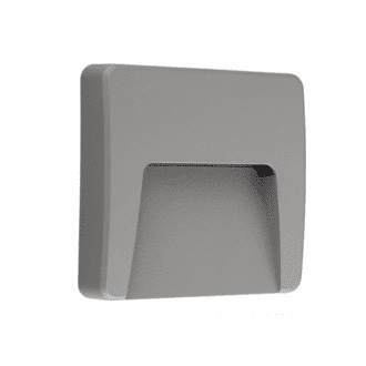 Led Wall Square Luminaire Grey 230V Ac Ip65 3W 3000K 200Lm Ra80
