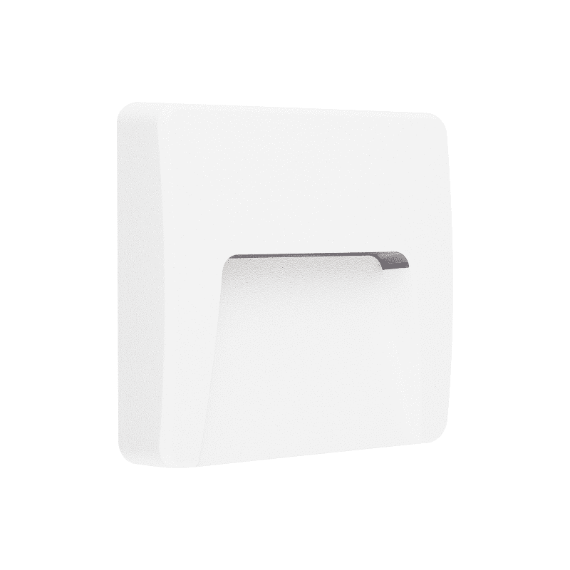 Led Wall Square Luminaire White 230V Ac Ip65 3W 3000K 200Lm Ra80