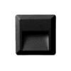Led Wall Square Luminaire Black 230V Ac Ip65 2W 3000K 100Lm Ra80