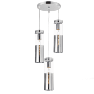 Κρεμαστο Φ/Σ 3Χε27 Χρωμιο Γυαλι+Μεταλλο Φ28Χη120Cm Dejavu