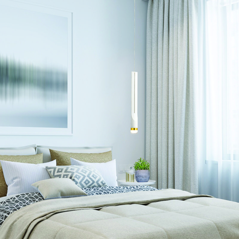 Κρεμαστο Φ/Σ Led 5W 3000K 300Lm Estrela Λευκο Μετ/Κο Ip20 D6Xh228Cm - Image 2