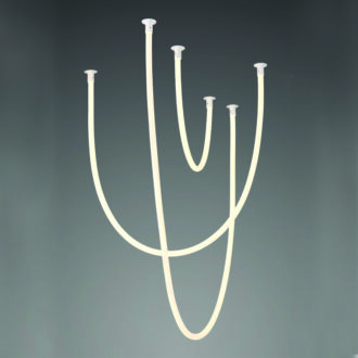 Κρεμαστο Φ/Σ Led 60W 3000K 4000Lm Jungle  Λευκο Σιλικονη Ip20 L240Χ170Χ100Cm