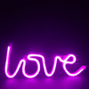 Love, 118 Neon Led Λαμπακια Με Μπαταρια (3Xaa)/Usb, Ροζ, Ip20, 35.5X2X13Cm