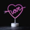 Love, 200 Neon Led Λαμπακια Με Μπαταρια (3Xαα)/Usb, Ροζ, Ip20, 29*10*28.5