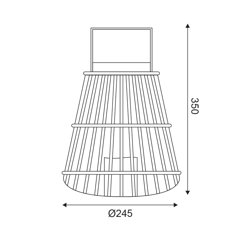 "Strudel" Mπαμπου Φαναρι - Πλαστικ Λευκο Κερι, 1Led Λαμπ Μπατ(3Xaaa), Θερμο Λευκο, Ip44, 24.5X35Cm - Image 2