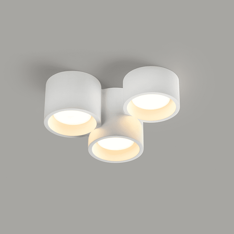 Γυψινο 3 Στρογγυλa Φ/Σ Οροφησ Φυσικο 260*170*150 Geni 3*Gx53 - Image 2