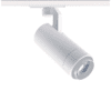 Sand White Led Zoomable Track Luminaire 15W 4000K 1-Phase 20-50° 1500Lm Max. 230V Ac Ra80 5Yrs