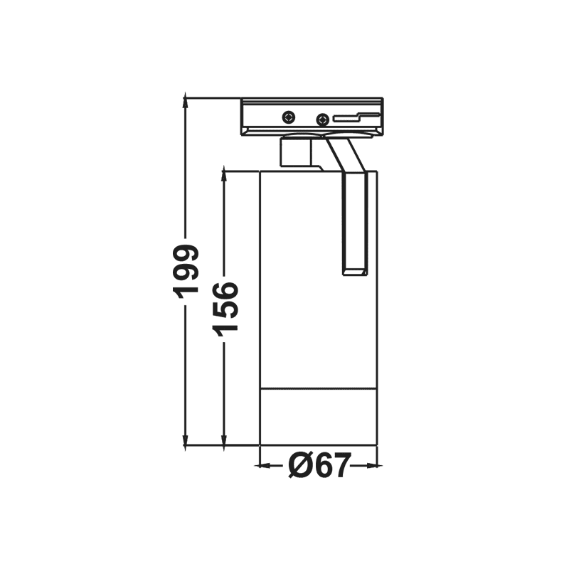 Sand Black Led Zoomable Track Luminaire 15W 4000K 1-Phase 20-50° 1500Lm Max. 230V Ac Ra80 5Yrs - Image 2