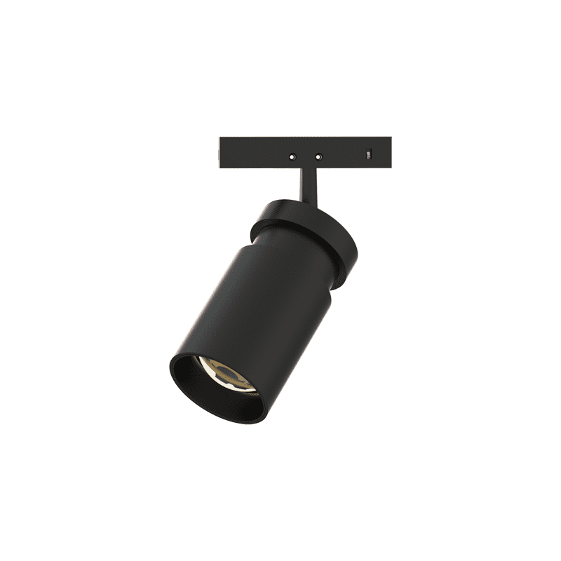 Μινι Μαυρο Zoomable Μαγνητικο Σποτ 24V Dc 5W 3000K 470Lm Max. 20-60° Ra90 5Yrs Φ35,4*55(81)Μμ