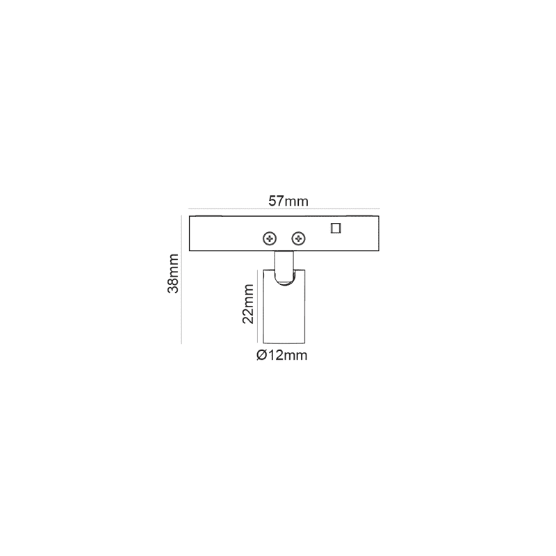 Μινι Μαυρο Μαγνητικο Σποτ 24V Dc 1W 3000K 80Lm 24° Ra90 5Yrs Φ12*22(38)Μμ - Image 2