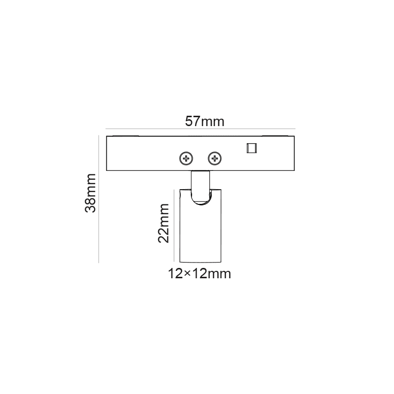 Μινι Μαυρο Τετραγωνο Μαγνητικο Σποτ 24V Dc 1W 4000K 85Lm 24° Ra90 5Yrs 12*22(38)Μμ - Image 2