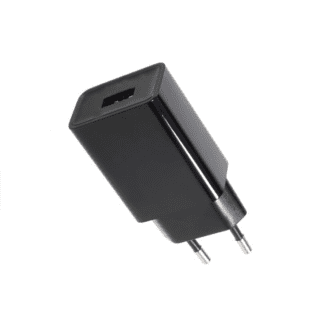 Usb Adaptor Black 230Vac (0.45A) / 5Vdc (1A)