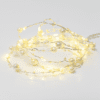 "Pearl" Σχέδιο 20 Led Λαμπακ Σειρα Θερμο Λευκο Ασημι Καλωδ Χαλκου & Μπαταρ 2Xaa Ip20 2M+10Cm 1.2W