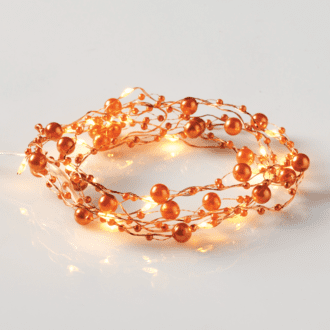 "Brown Coffee Beads", 20 Led Λαμπ. Χαλκου, Ww, Χαλκινο Καλ. & Μπατ. 2Xaa, Ip20, 2M+10Cm, 1.2W