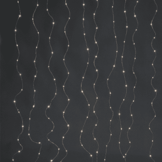 400 Led Λαμπακ Κουρτινα Θερμο Λευκ Ασημι Καλωδιο Χαλκου&Usb Ανταπτ+Τηλεκοντρολ 20Ledx20Σειρ 2X2M+3M