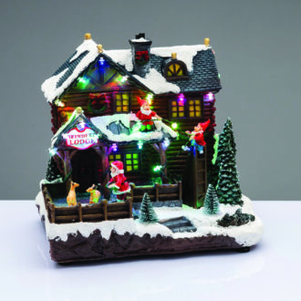 Led Πολυχρ. Color Changing Διακ/Κο Σπιτ Ζωα Μουσ. Ανταπτ:4,5V Μπατ:3Χαα(Δεν Συμπ)24,5*19,5*24,5Cm