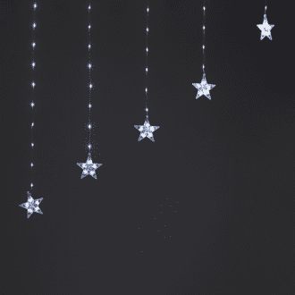 222Cw Led Λαμπ Κουρτ Αστερ Καλ Χαλκου Ανταπτ Επεκτ (Max 3Sets) 3M*1.2M  8 Προγρ Ip20 3M Καλωδ Τρφ