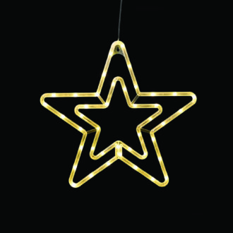 "Plastic Star" 42 Led Λαμπακια Ww Μπατ. (3Χαα)/Usb, Ip20, 36*0.7*34