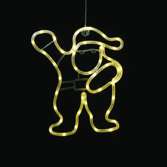 "Plastic Santa" 44 Led Λαμπακια Ww Μπατ. (3Χαα)/Usb, Ip20, 28.5*0.7*34.8