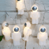 "Silicone Plastic Spacemen", 10Led Λαμπα Σειρα Μπατ(2Xaa) Θερμ Λευκ Ip20 135+30Cm Διαφ Καλωδ Τροφ