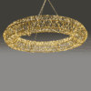 3D Copper Wire Metal Motif Ring 12480Led Λαμπ Καλ Χαλκ Θερμ Ip44 Ανταπt(3Vdc)Αλυσ 70Cm-Αγκισ 5Mκαλ