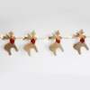 "Hessian Reindeer ", 20 Mini Led Ww Λ/Κια Ασημι Χαλk. Μπ/Ριεσ (3Xaa), Ip20, 180+30Cm, Διαφ. Καλ. Τ