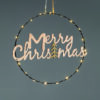 Hanging Merry Christmas Tree 20 Mini Led Θερμο Λαμπ Μπατ 2*Cr2032 (Συμπερ) Ip20 Διαμ:26Cm 30Cm Καλ