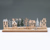 Wooden Xmas Countdown With Trees Διακοσμητικο Μοτιφ 33X5X10Cm