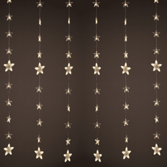 144Led Κουρτιν Λαμπ  8Σειρεσ*18Λαμπ Θερμ Σταθερ Ανταπ 24Vdc Επεκτ Max4Σετ Ip44 200X150Cm Διαφ 3Mκαλ