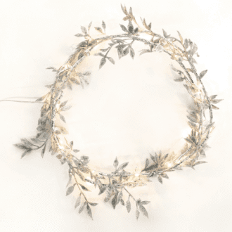 "Champagne Garland", 20 Μινι Led Λαμπ. Ww Μπατ(2Xaa)Ασημι Καλ. Χαλκου Ip20 150+30Cm Διαφ Καλ Τροφ