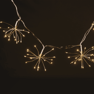 300 (15*20) Cluster Mini Led Λαμ, Αntaπ. (3.5V), Ασημι Καλ. Χαλκου,Ip44, Σταθ., 4,2+1Μ Διαφ Καλ