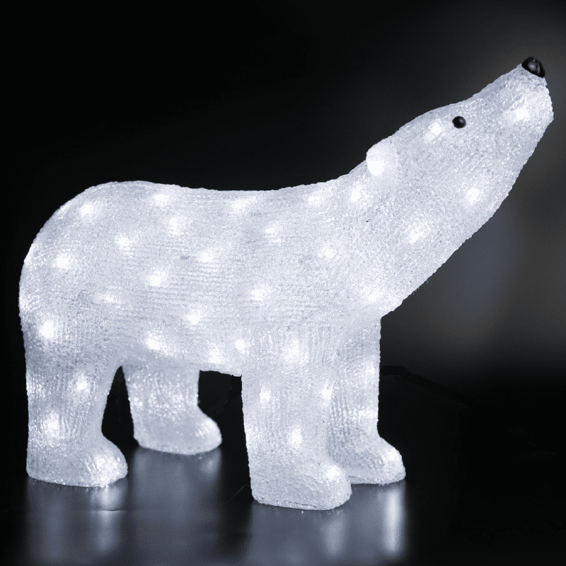 Acrylic Head Up Bear 120 Led Λευκα Ip44 55*17,5*37,5Cm 30Cm Καλ.