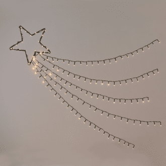 "Shooting Star, 5 Rows", 150 Ww Led 8 Λειτουργ., Ανταπ. (4.5Vdc) Ip44  30Cm (1M Ουρα), 5M. Καλ. Τρ