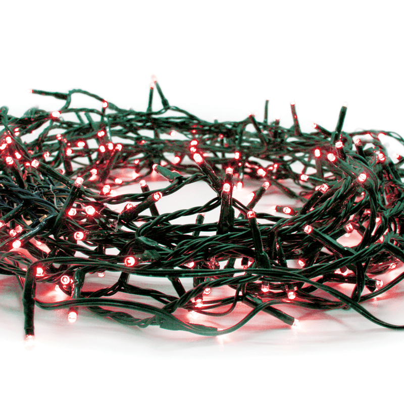 180Led Λαμπ Σε Σειρα 5Cm Κοκκινα Ανταπτ 31Vdc & 8 Προγραμματα Ip44 3M Πρασ Καλωδ