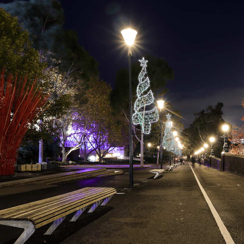 "Christmas Tree",270&200Led Επισt Σχεδ 7.5Mμονοκ Φωτ+Λαμ Σειρ,Cw+Πρασ Σταθ,Ip44,750X200Cm,1.5M Τρ - Image 2