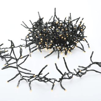 300 Flash Cluster Led Λαμπ. Σειρα (Ana 5Cm), Ww,Ανταπτ.(31Vdc),Ip44, 5M, Πρασινο Καλ.